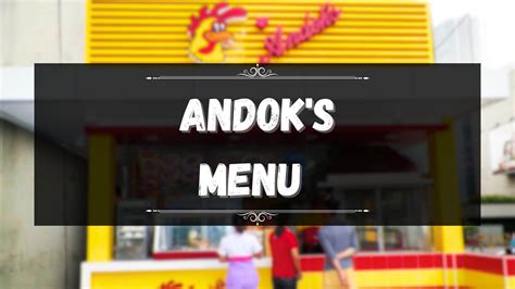 andoks mansilingan|Andok’s Menu Prices .